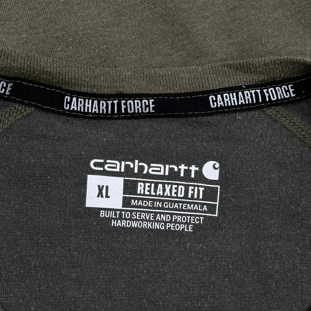 Force Carhartt T-Shirt - XL Green Cotton - Image 3