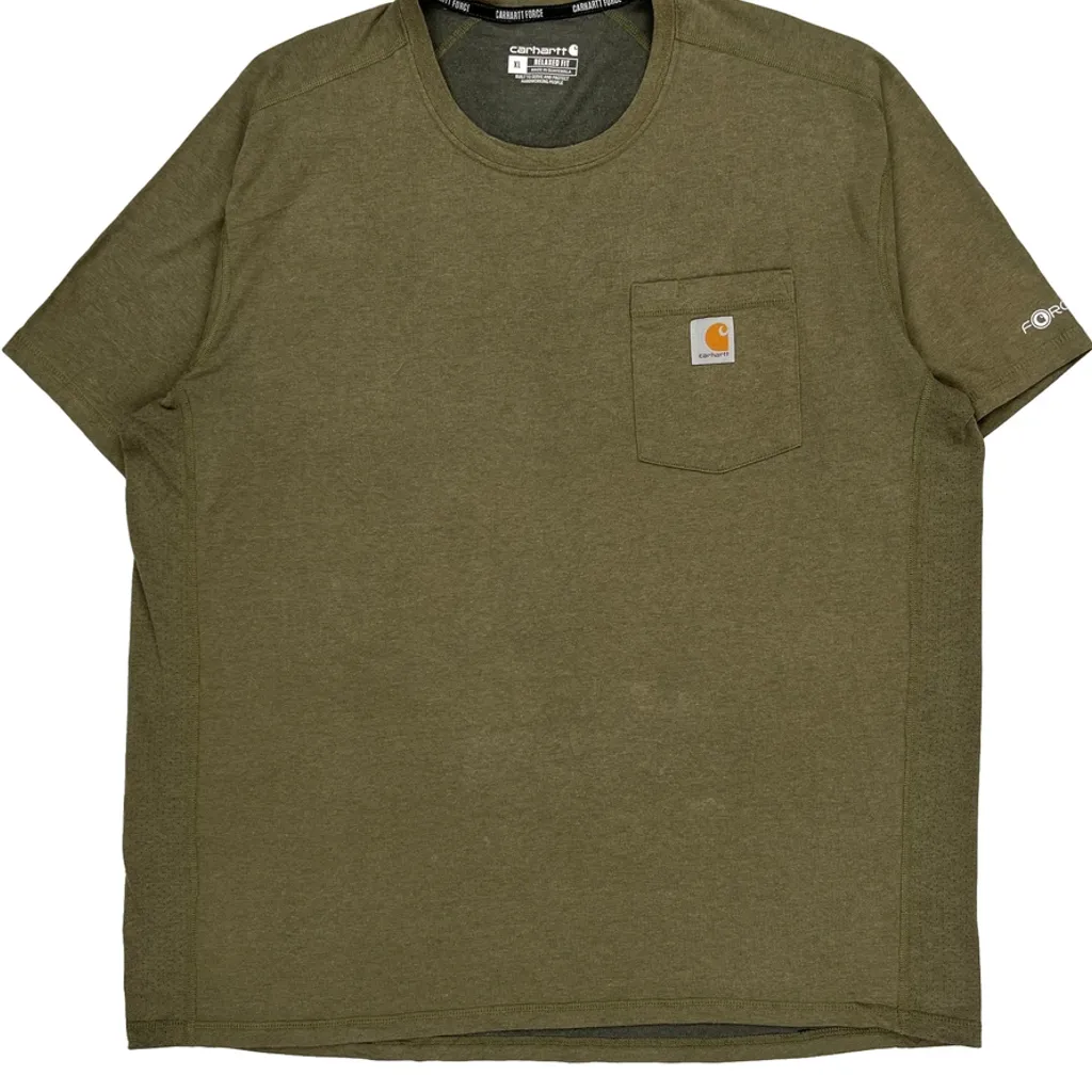 Force Carhartt T-Shirt - XL Green Cotton - Image 5