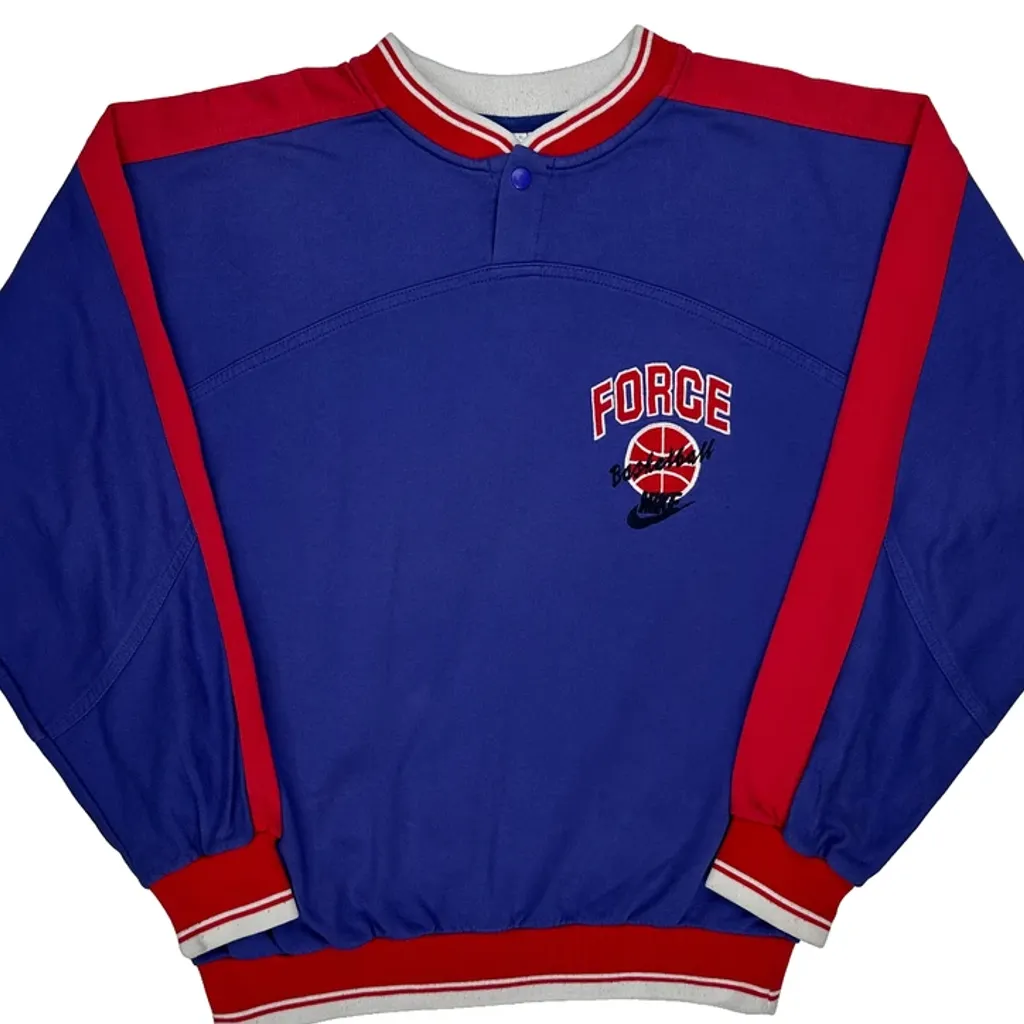 Force Nike Basketball Sweatshirt - Medium Blue Cotton Blend - Image 4