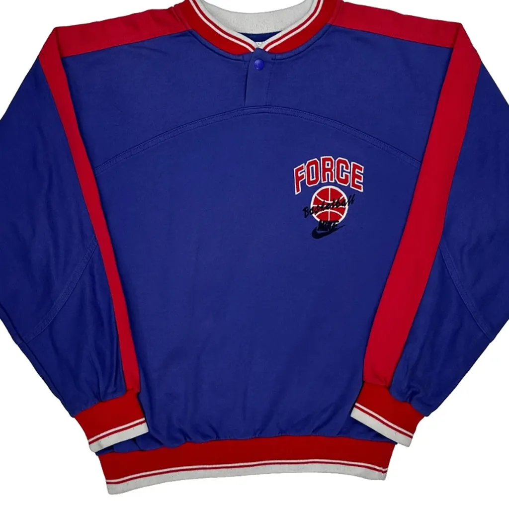 Force Nike Basketball Sweatshirt - Medium Blue Cotton Blend - Image 5