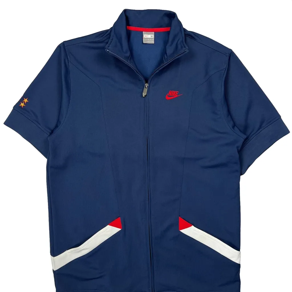 Force Nike Track Jacket - Medium Blue Polyester - Image 5
