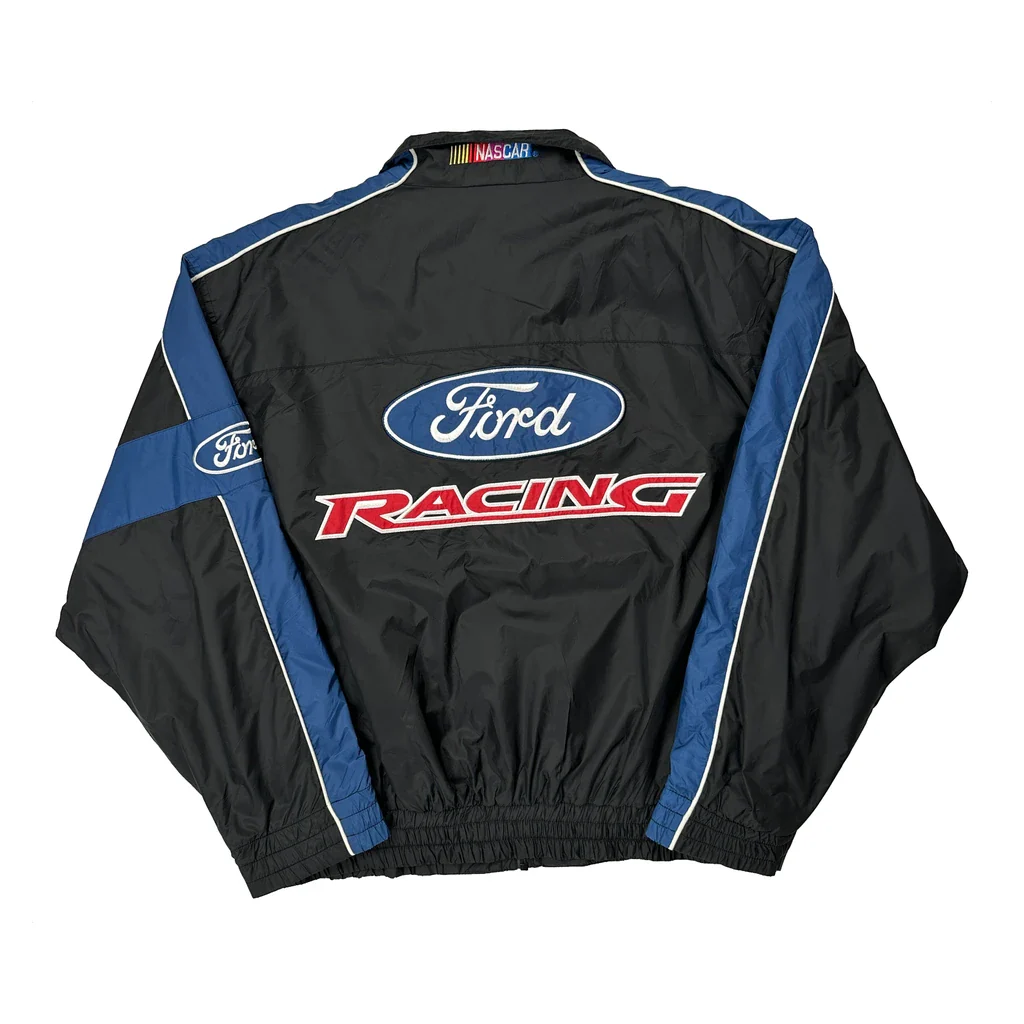 Ford Racing Essex Windbreaker - Large Black Polyester - Image 2