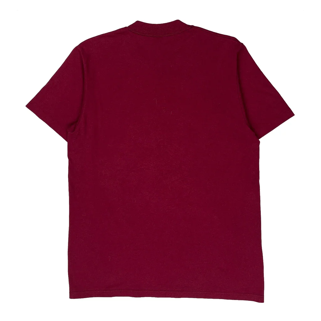 Fort Benning Soffe Single Stitch T-Shirt - Large Burgundy Polyester Blend - Image 2