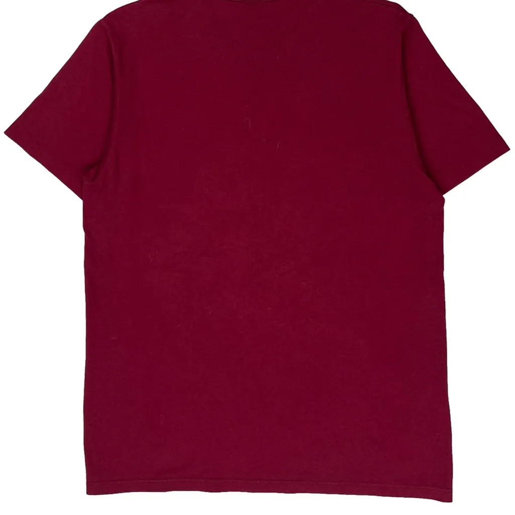 Fort Benning Soffe Single Stitch T-Shirt - Large Burgundy Polyester Blend - Image 9