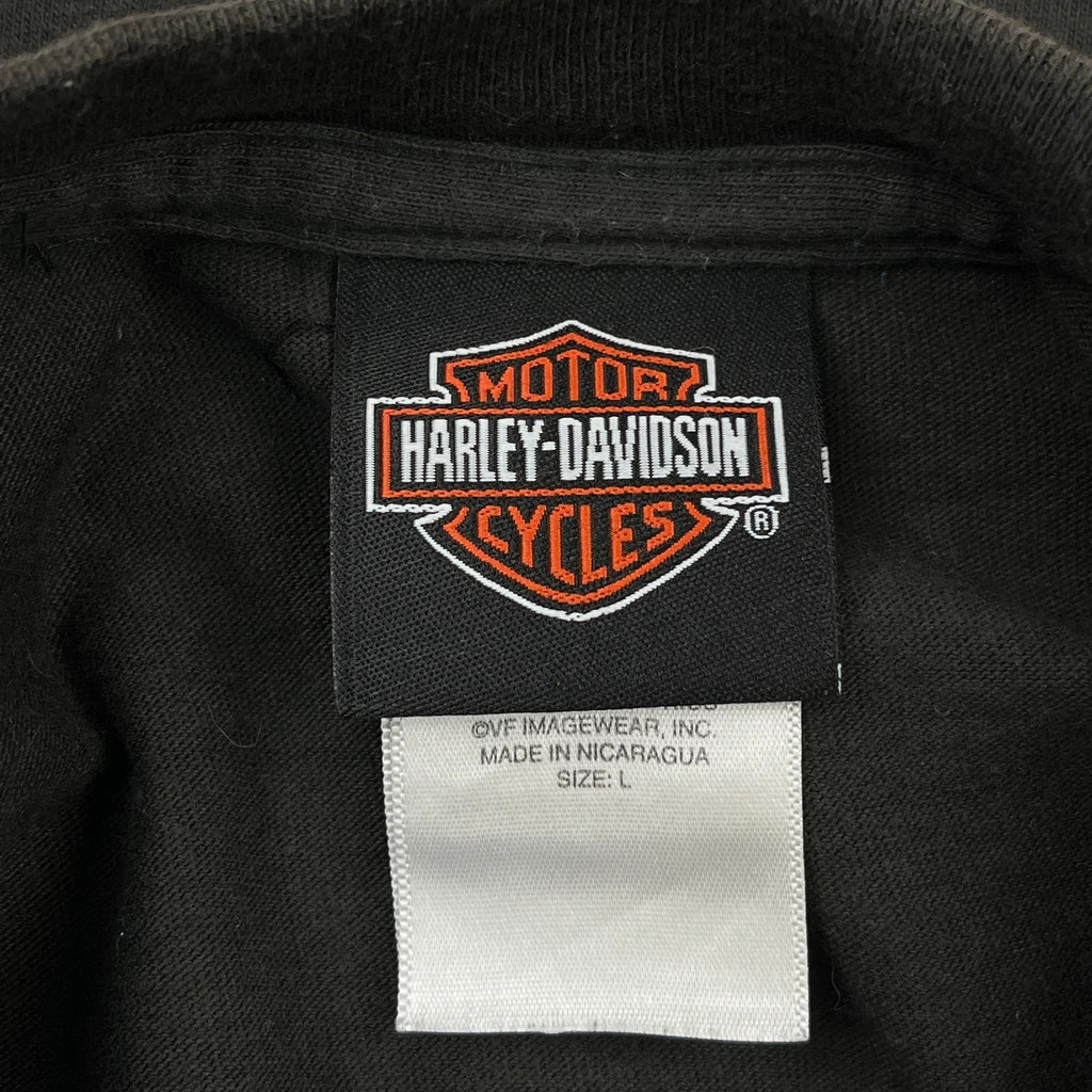 Fort Thunder Harley Davidson Graphic T-Shirt - Large Black Cotton - Image 3