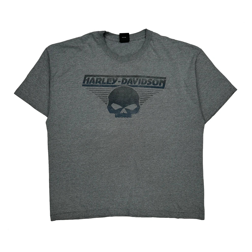 Fox Harley-Davidson Harley Davidson Graphic T-Shirt - XL Grey Cotton