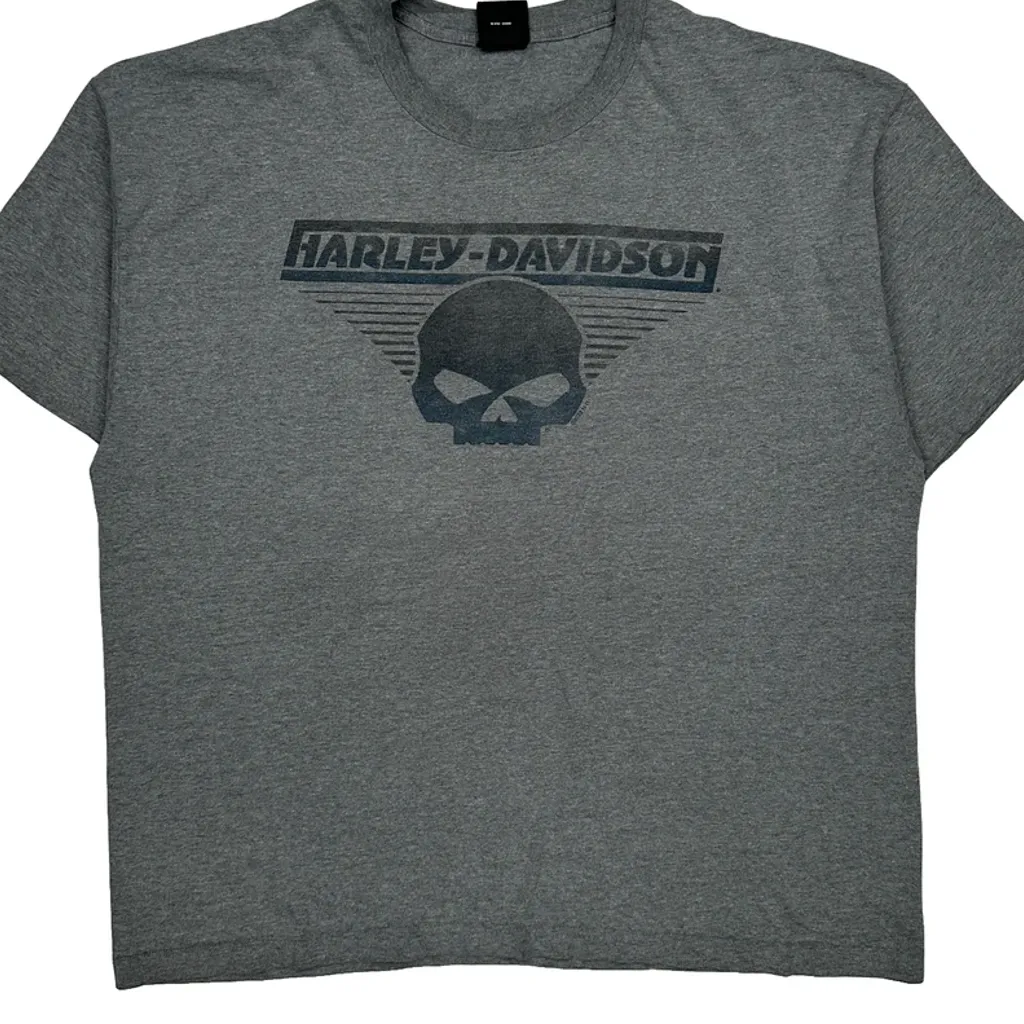 Fox Harley-Davidson Harley Davidson Graphic T-Shirt - XL Grey Cotton - Image 5