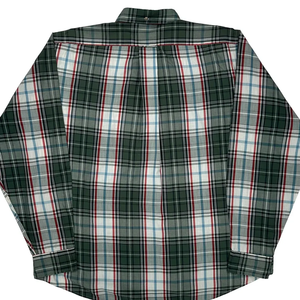 Foxhunt Plaid Gant Shirt - XL Green Cotton Blend - Image 7