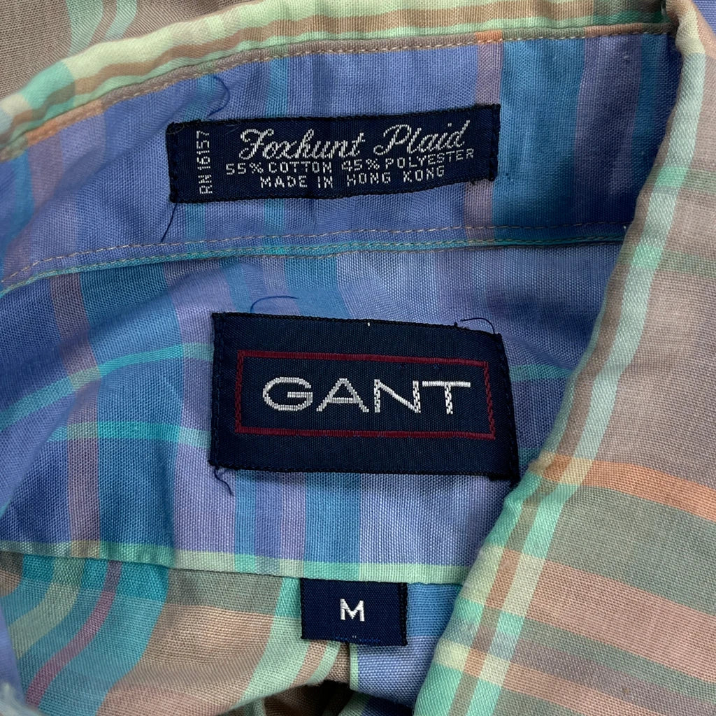 Foxhunt Plaid Gant Checked Shirt - Medium Multicoloured Cotton Blend - Image 3