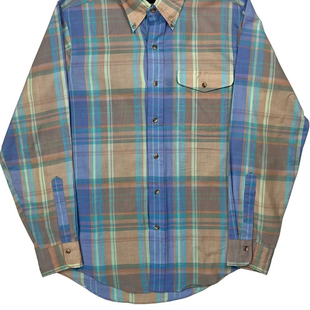 Foxhunt Plaid Gant Checked Shirt - Medium Multicoloured Cotton Blend - Image 4