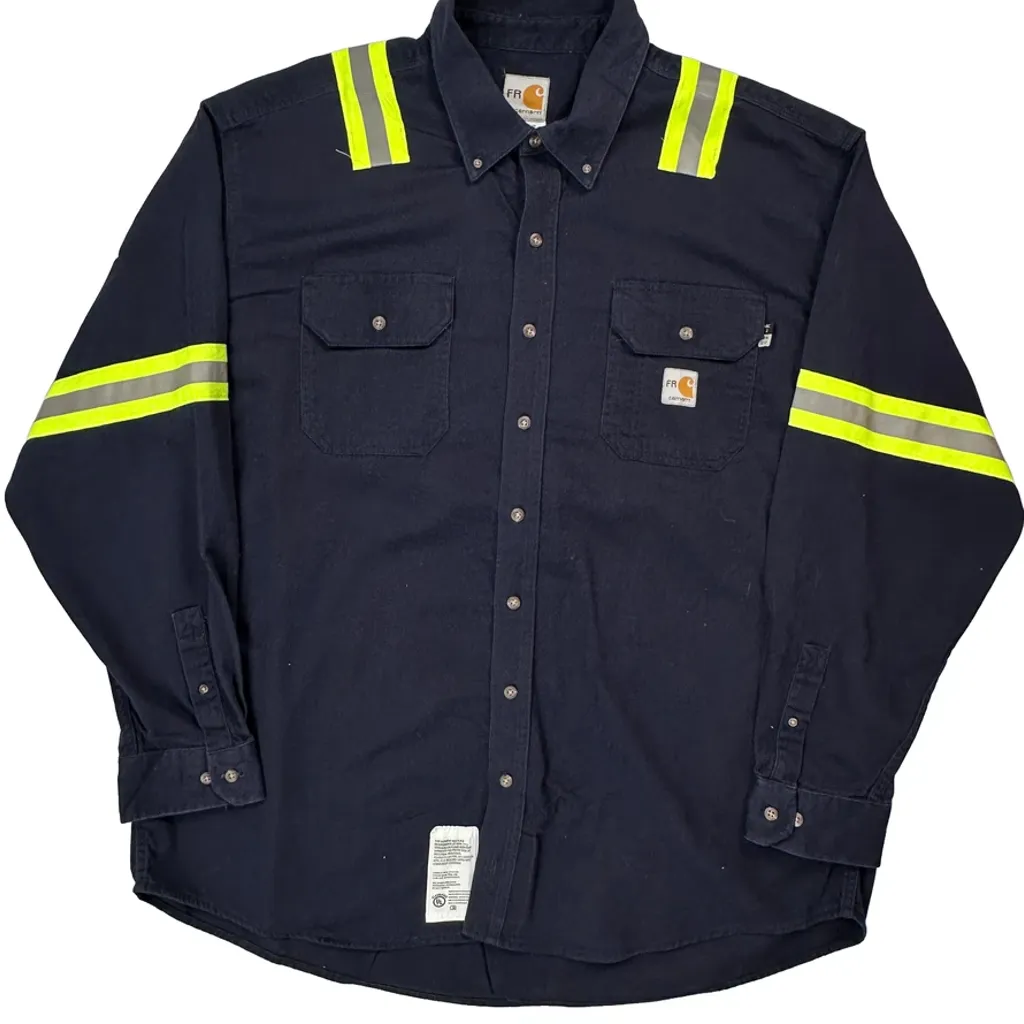 Fr Carhartt Shirt - 2XL Navy Cotton - Image 4