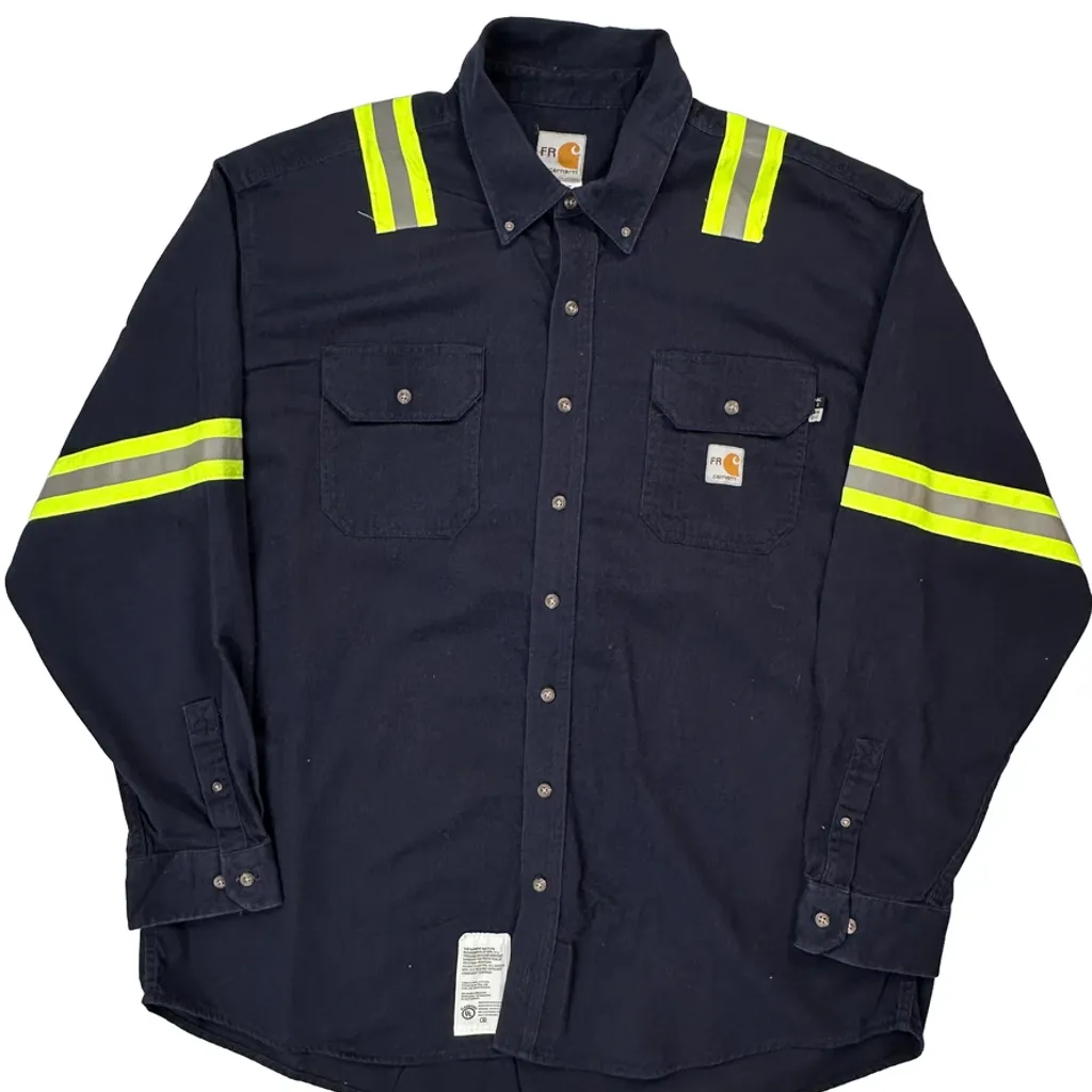 Fr Carhartt Shirt - 2XL Navy Cotton - Image 5