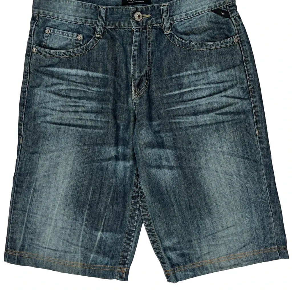 Fr Jeans Denim Shorts - 34W 12L Blue Denim - Image 10