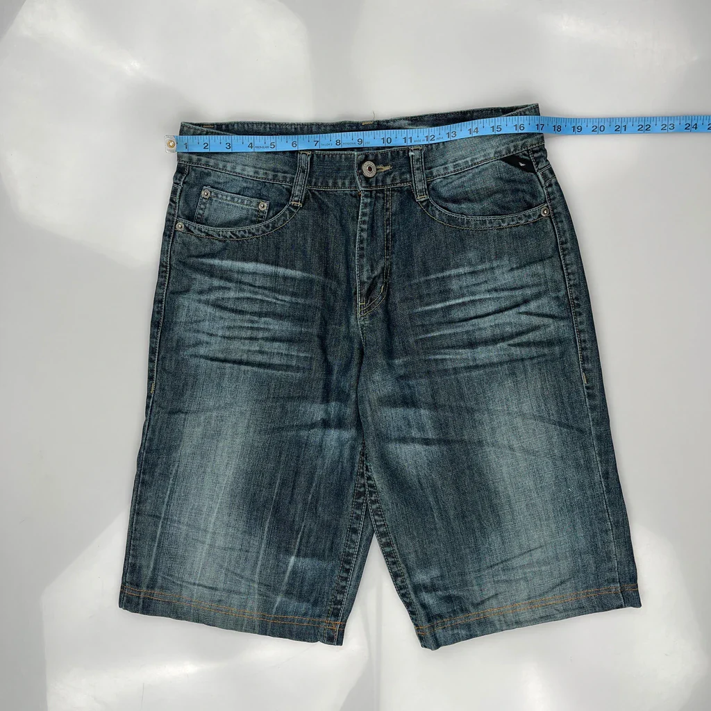 Fr Jeans Denim Shorts - 34W 12L Blue Denim - Image 3