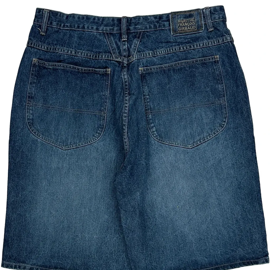 Francois Girbaud Baggy Denim Shorts - 38W 11L Blue Cotton - Image 8