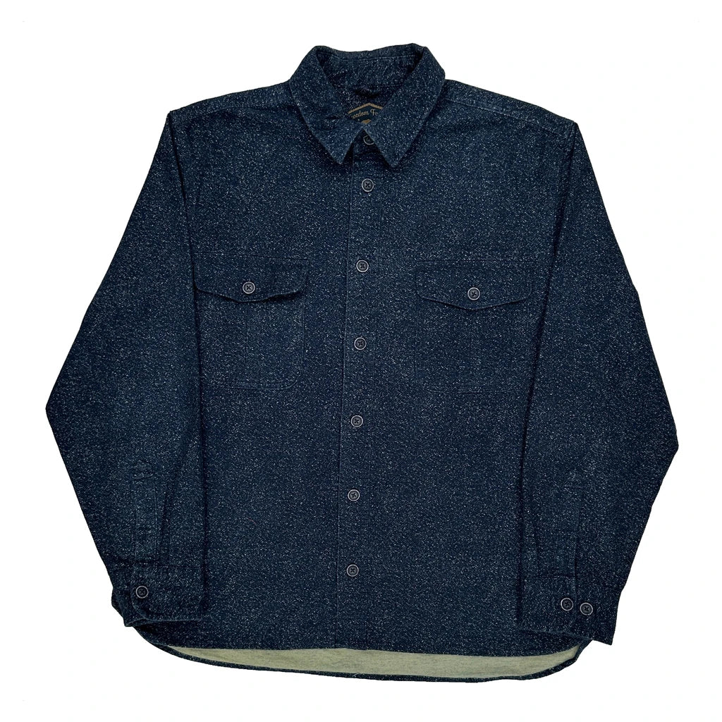 Freedom Foundry Dry Goods Co. Shirt - Large Blue Cotton Blend