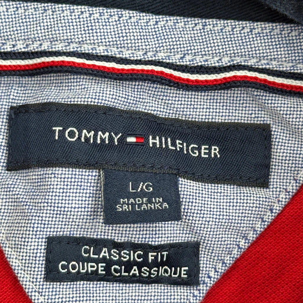 Freedom One Tommy Hilfiger Polo Shirt - Large Red Cotton - Image 3