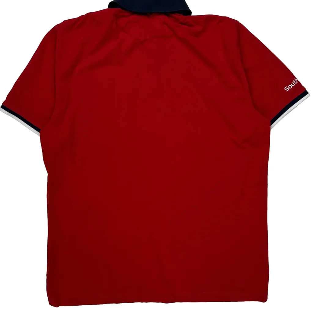 Freedom One Tommy Hilfiger Polo Shirt - Large Red Cotton - Image 7