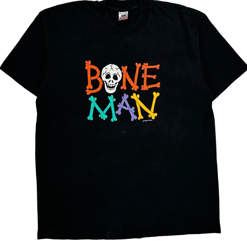 Fruit Of The Loom Single Stitch T-Shirt - XL Black Cotton - Image 5