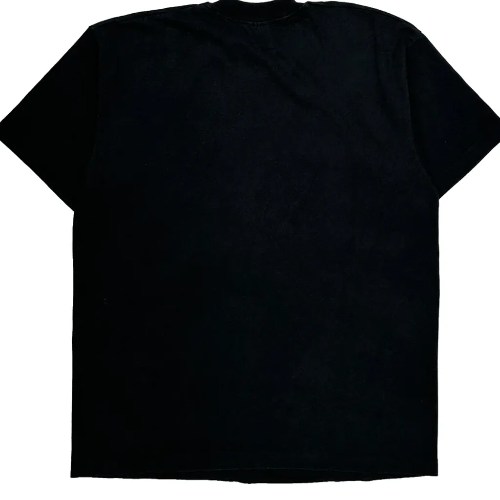 Fruit Of The Loom Single Stitch T-Shirt - XL Black Cotton - Image 6
