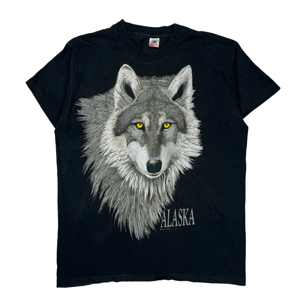 Fruit Of The Loom Single Stitch T-Shirt - XL Black Cotton