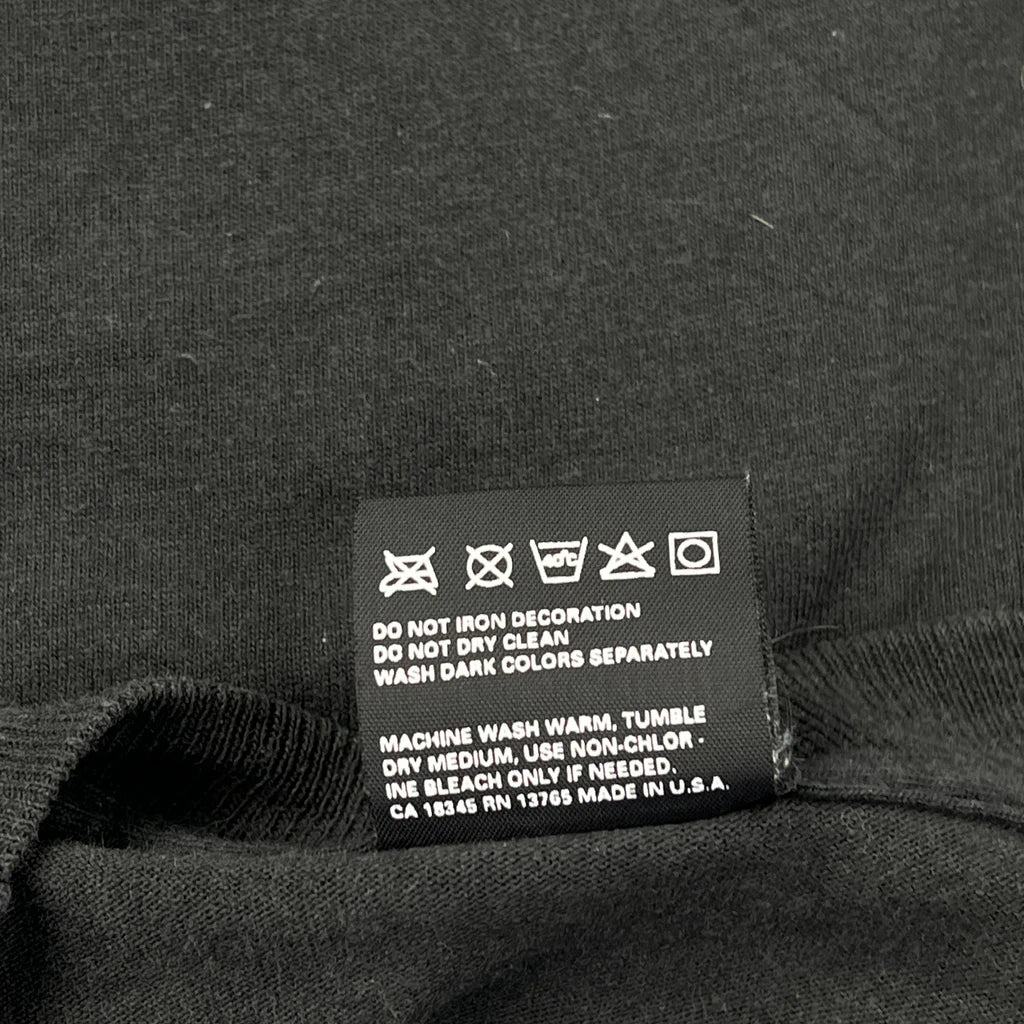 Fruit Of The Loom Single Stitch T-Shirt - XL Black Cotton Blend - Image 4