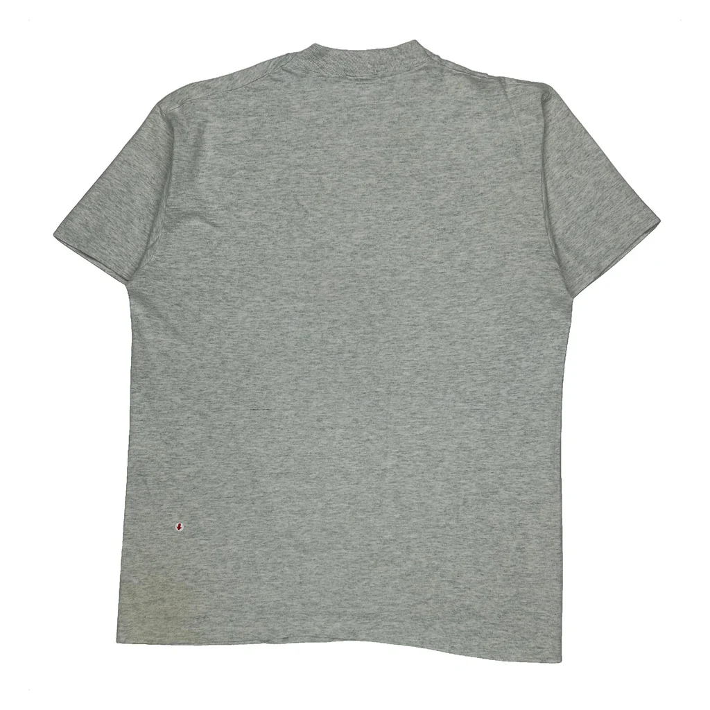 Fruit Of The Loom Single Stitch T-Shirt - Medium Grey Cotton - Image 2