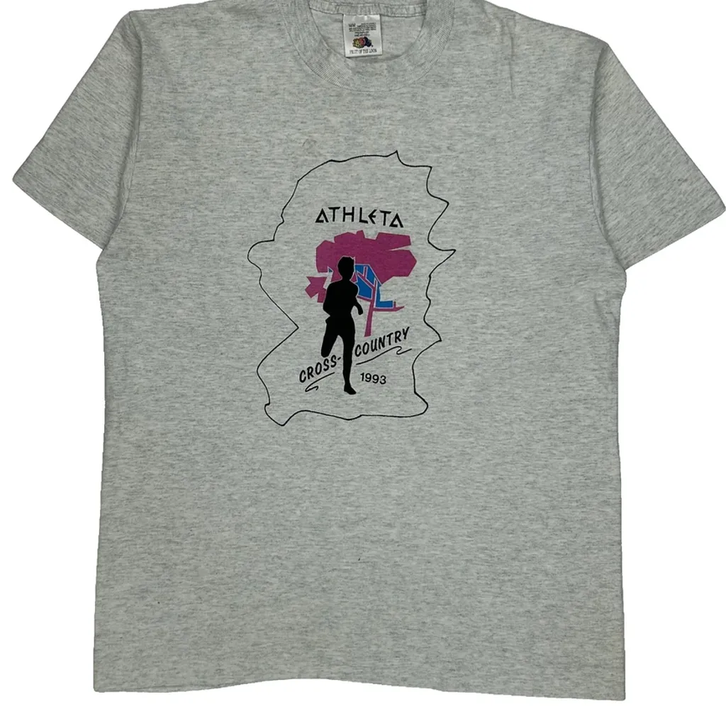 Fruit Of The Loom Single Stitch T-Shirt - Medium Grey Cotton - Image 6