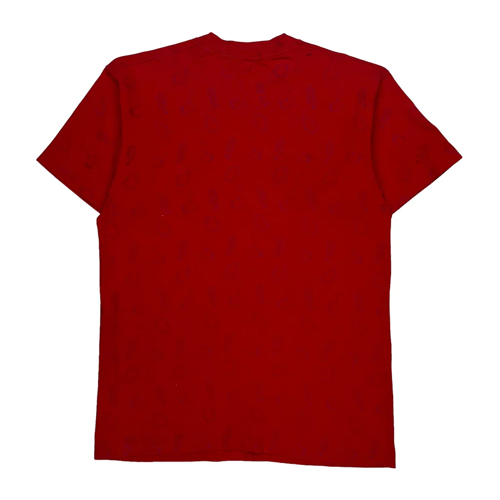 Fruit Of The Loom Graphic T-Shirt - Large Red Cotton - Image 2