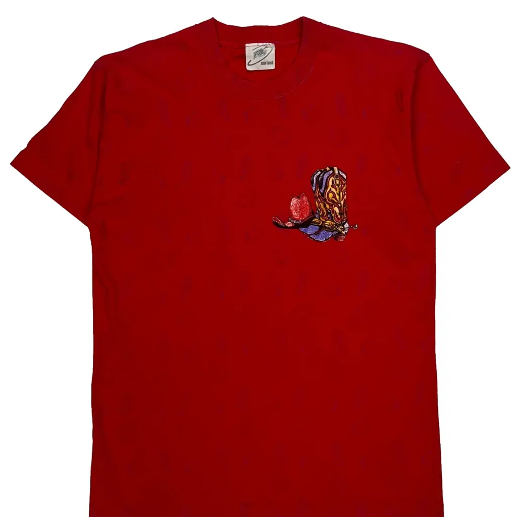 Fruit Of The Loom Graphic T-Shirt - Large Red Cotton - Image 5