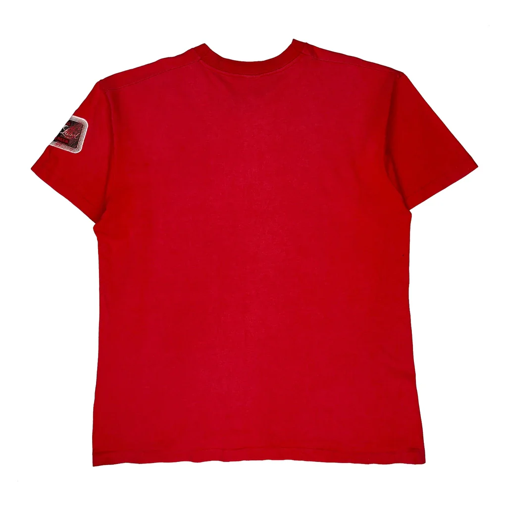 Fruit Of The Loom Single Stitch T-Shirt - XL Red Cotton - Image 2