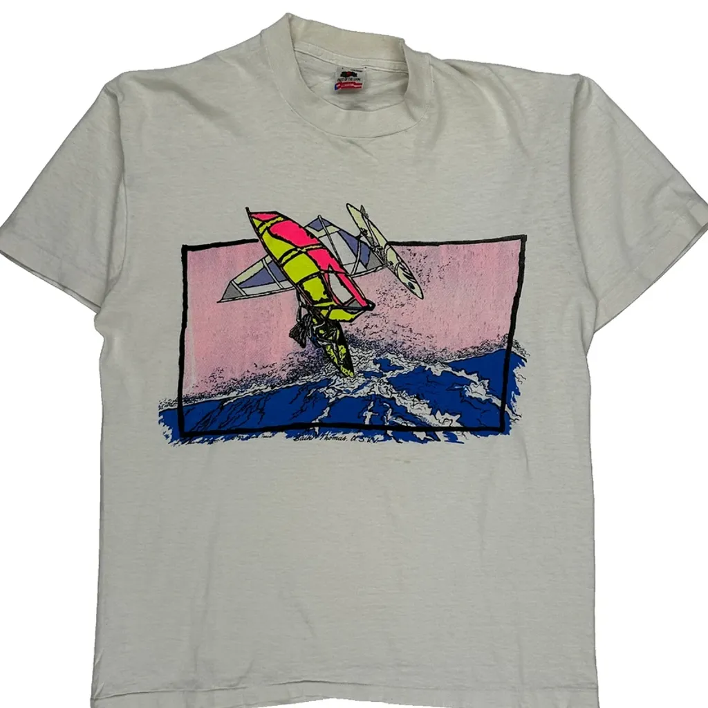 Fruit Of The Loom Graphic T-Shirt - Large White Cotton - Image 5