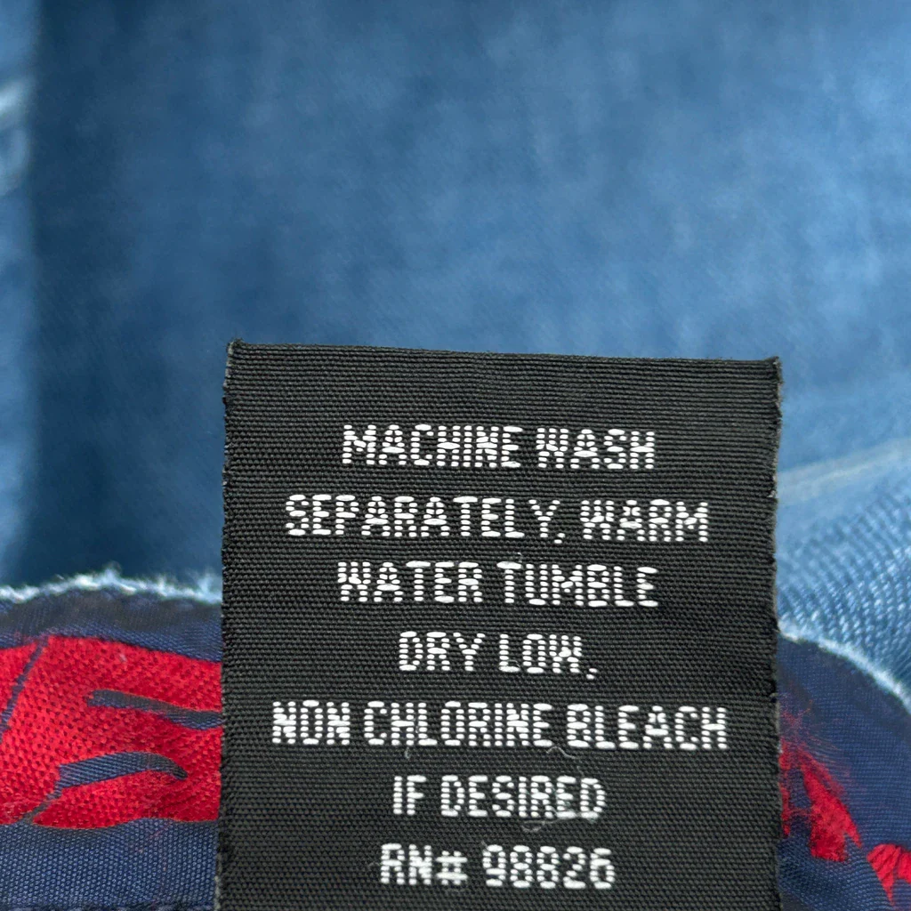 Fubu Wide Leg Carpenter Jeans - 26W 27L Blue Cotton - Image 7