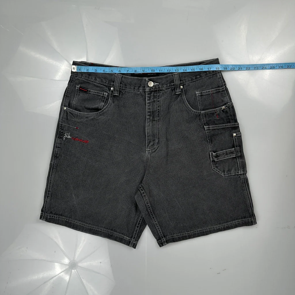Fubu Carpenter Shorts - 36W 11L Grey Cotton - Image 3