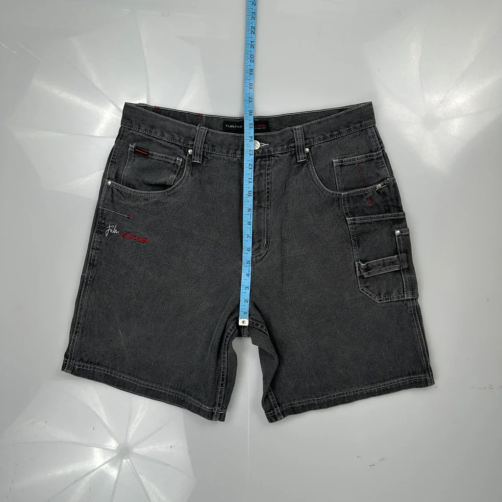 Fubu Carpenter Shorts - 36W 11L Grey Cotton - Image 4