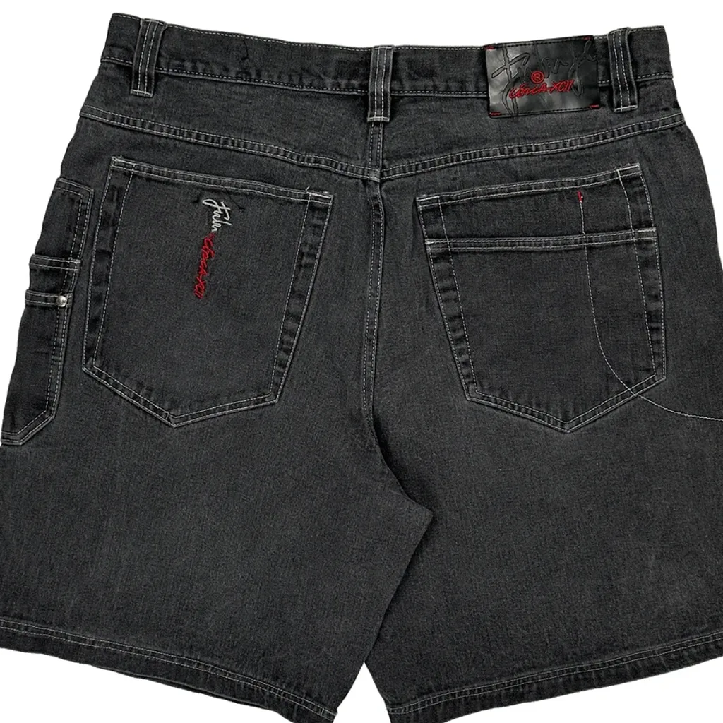 Fubu Carpenter Shorts - 36W 11L Grey Cotton - Image 8