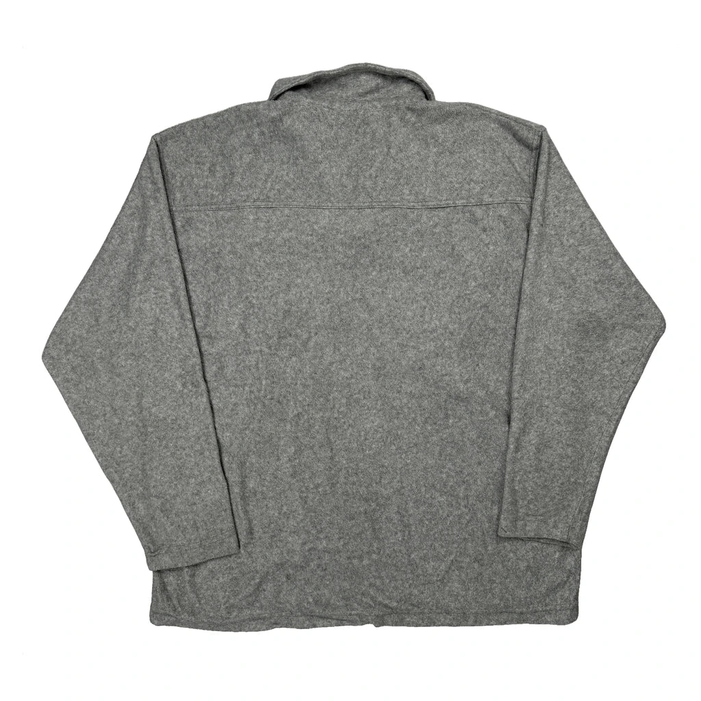Fubu Spellout Fleece - Large Grey Polyester Blend - Image 2