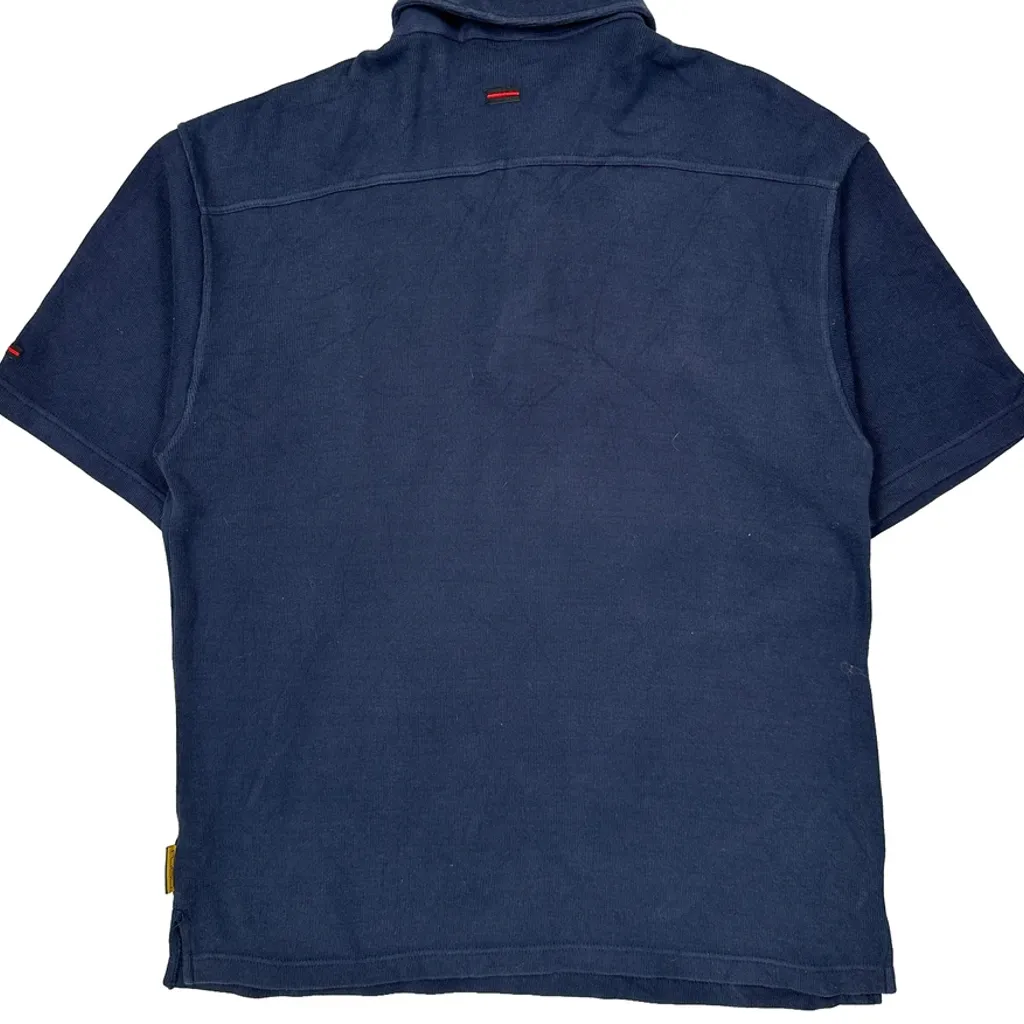 Fubu Spellout Polo Shirt - Large Blue Cotton - Image 6