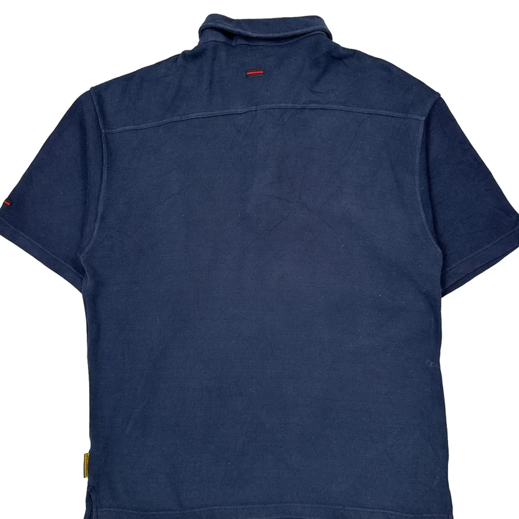 Fubu Spellout Polo Shirt - Large Blue Cotton - Image 7