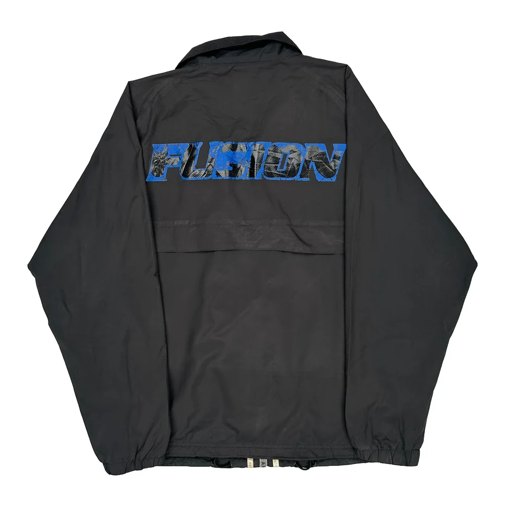 Fusion Adidas Windbreaker - XS Black Polyester - Image 2