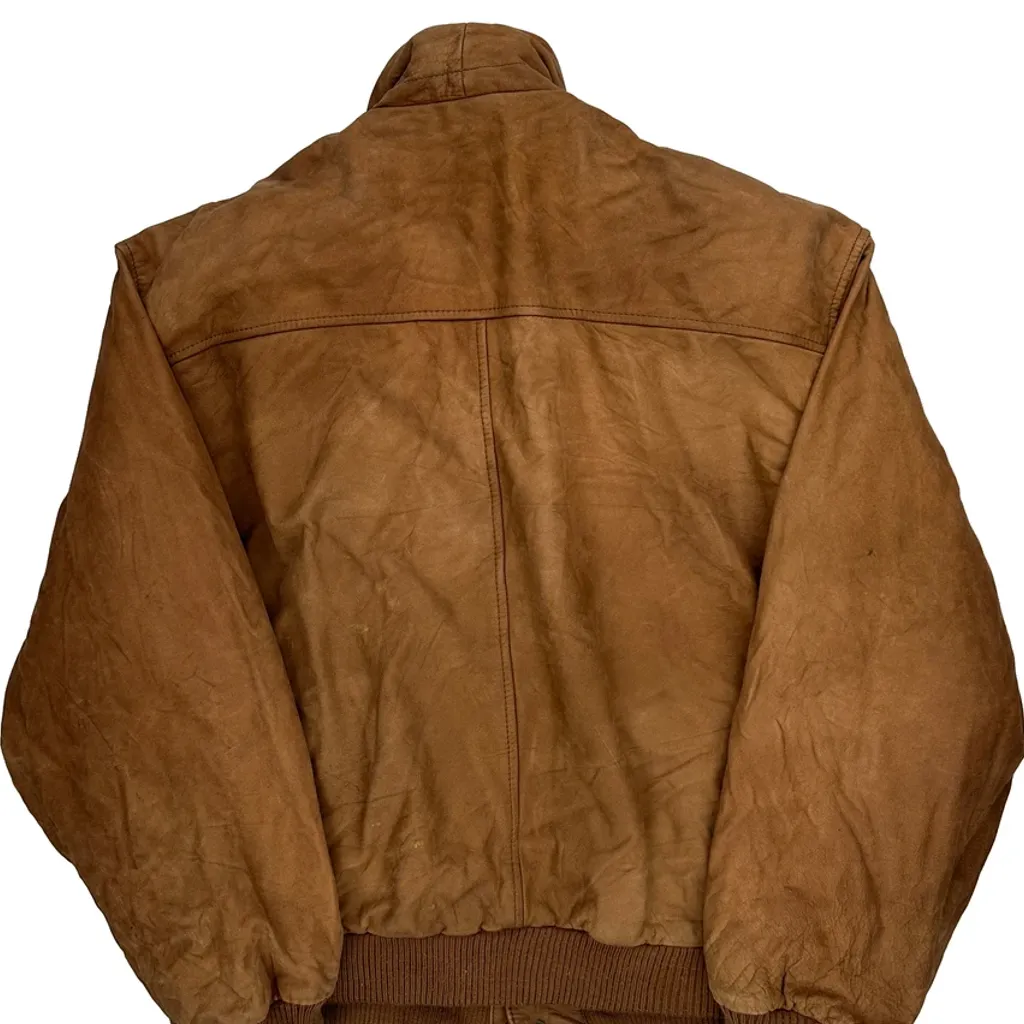 G-Iii Flight Leather Jacket - Large Brown Leather - Image 6