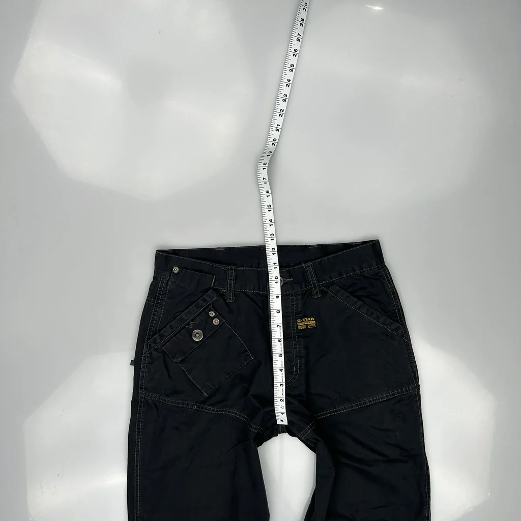 G-Star Multi Pocket Utility Gore Cargo Trousers - 32W 33L Black Cotton - Image 4