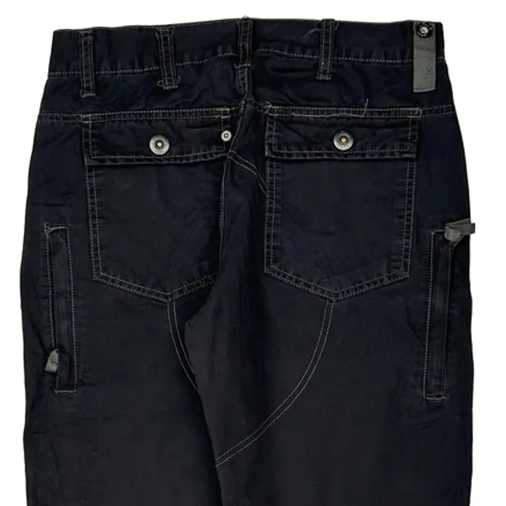 G-Star Multi Pocket Utility Gore Cargo Trousers - 32W 33L Black Cotton - Image 7