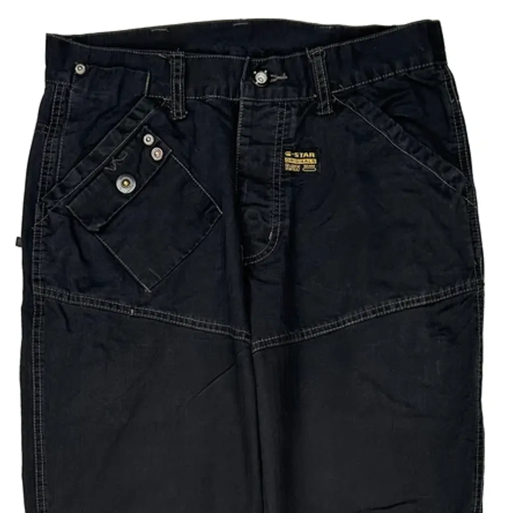 G-Star Multi Pocket Utility Gore Cargo Trousers - 32W 33L Black Cotton - Image 9