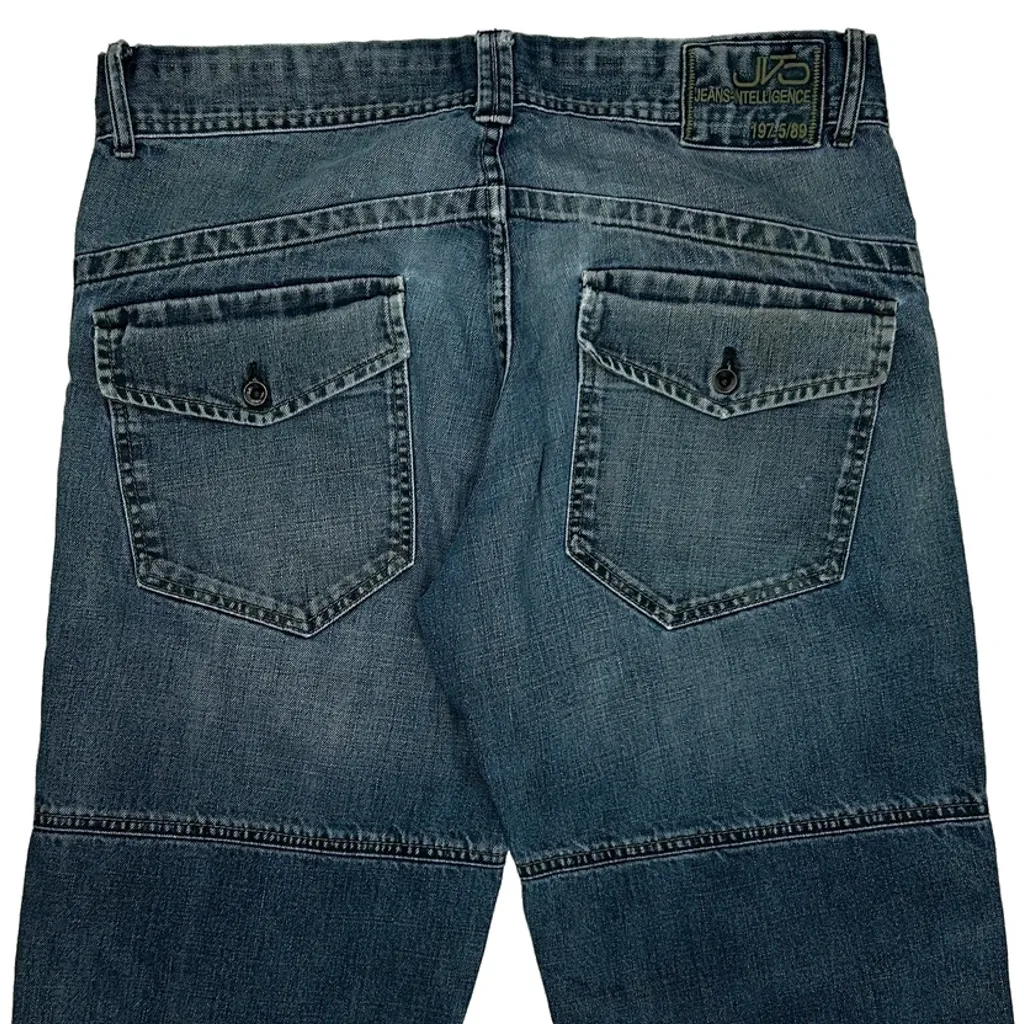 G-Star Double Knee Denim Shorts - 34W 12L Blue Denim - Image 6