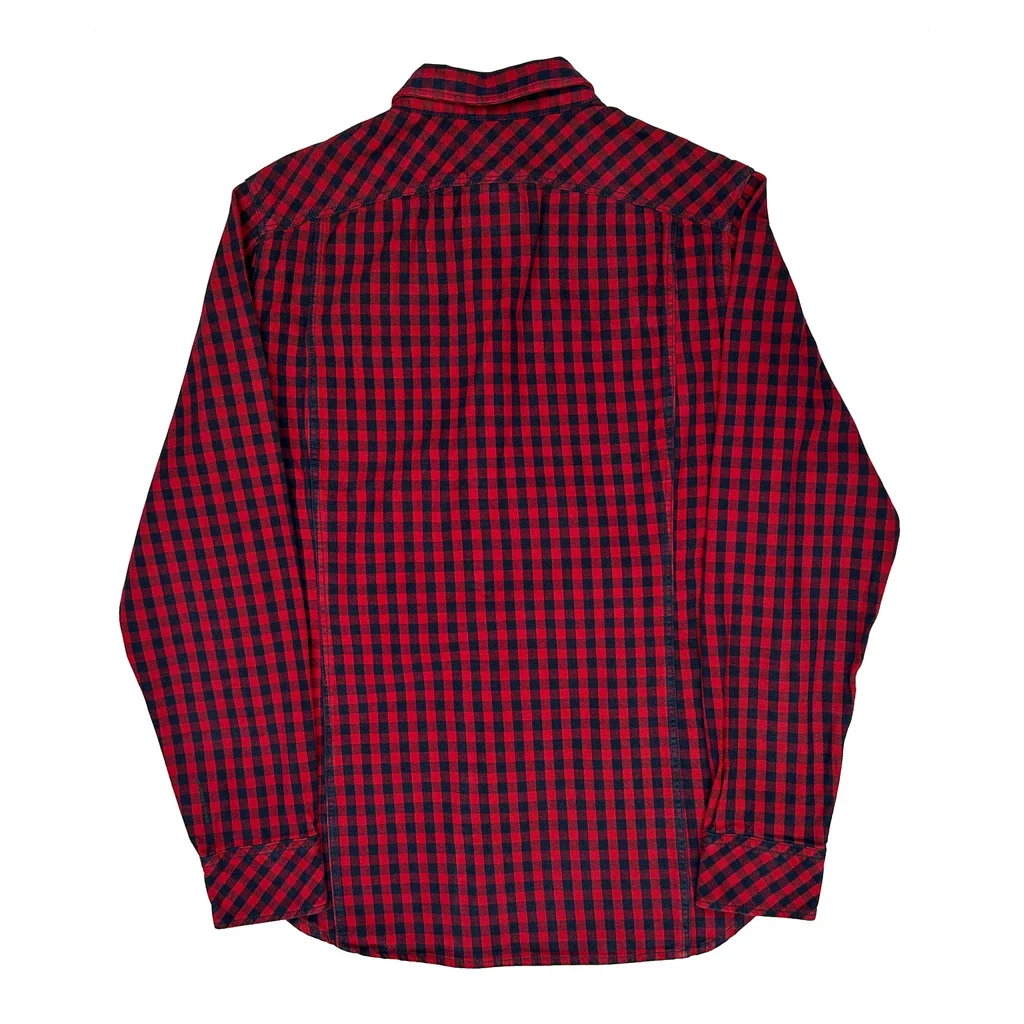 G-Star Checked Flannel Shirt - Large Red Cotton - Image 2