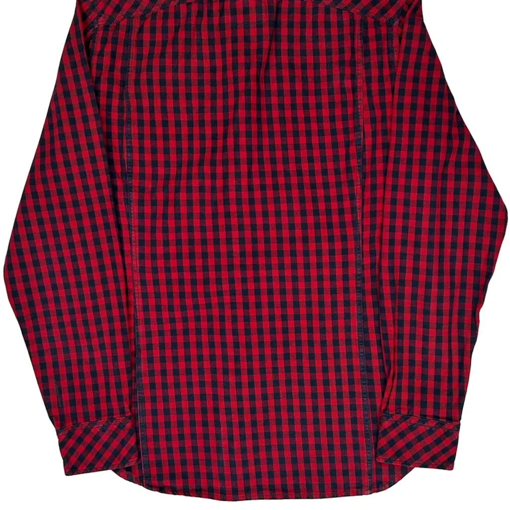 G-Star Checked Flannel Shirt - Large Red Cotton - Image 6