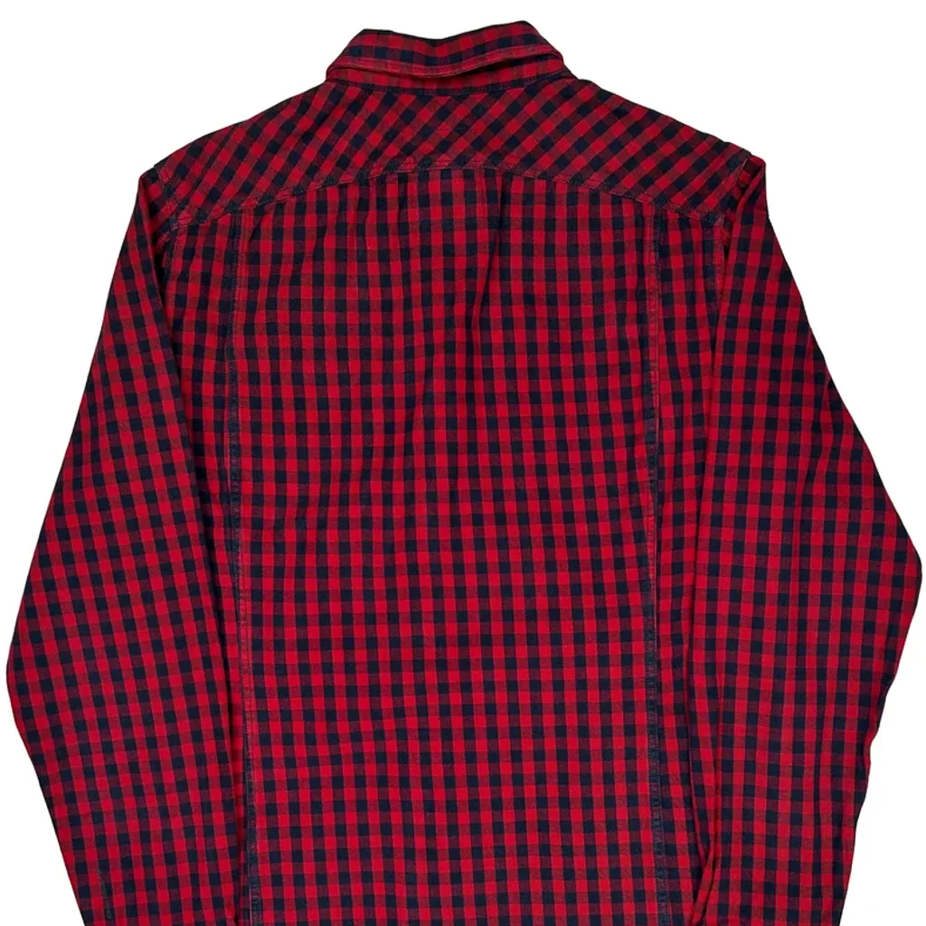 G-Star Checked Flannel Shirt - Large Red Cotton - Image 7