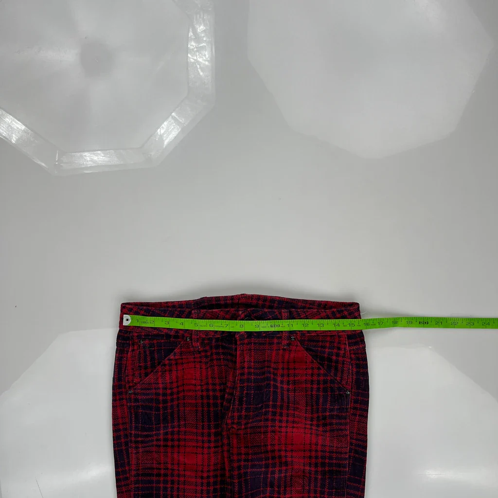 G-Star Checked Jeans - 31W US 8 Red Cotton - Image 3