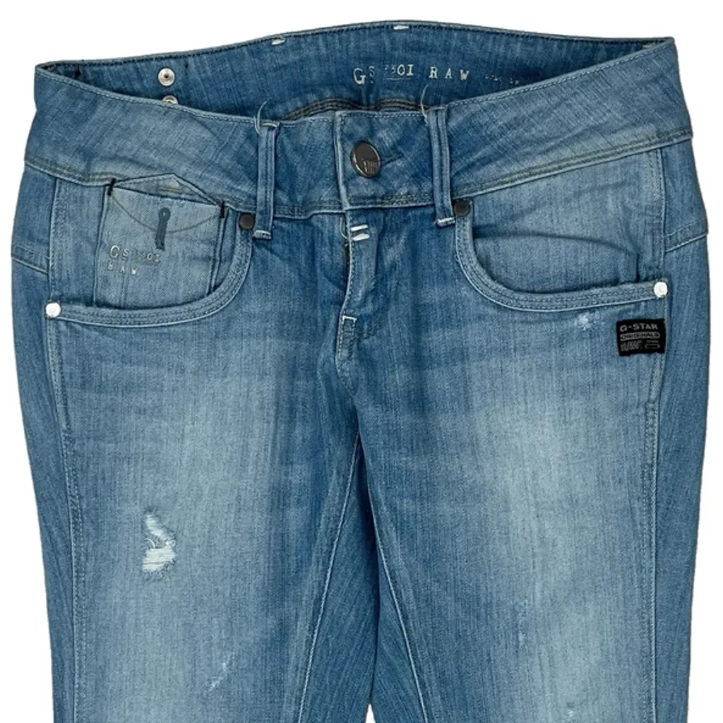 G-Star Capri Shorts - 29W UK 10 Light Wash Denim - Image 9